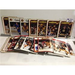 LARGE LOT OF VINTAGE VANCOUVER CANUCK MAGAZINE