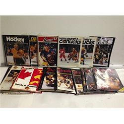 LARGE LOT OF VINTAGE VANCOUVER CANUCK MAGAZINE