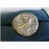 Image 1 : 1/2 CARAT DIAMOND 14K GOLD MENS STAR RING, 16 GRAMS GOLD