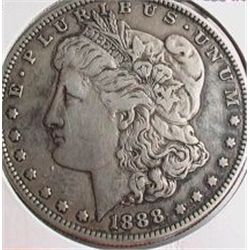 1888-S Morgan Dollar VF20+ Scarce Date