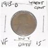 Image 1 : 1913-D LINCOLN WHEAT CENT RED BOOK VALUE IS $15.00 *RARE EARLY KEY DATE PENNY VERY FINE GRADE*!!