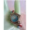Image 1 : Signed WCN Tear Drop Zuni Inlay Watch Band
