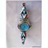 Image 4 : Signed WCN Tear Drop Zuni Inlay Watch Band