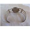 Image 9 : Signed DSM Sterling Silver & Turquoise Cuff