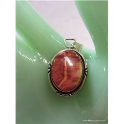 Signed L Spinney Oyster & Sterling Pendent