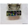 Image 5 : Dichroic Sterling Setting Double Pendent