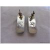 Image 3 : Signed S/S Inlay & Sterling Earrings