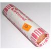 Image 1 : ROLL OF 1990-D UNC PENNIES *UNC ROLL* PENNIES 50 TOTAL *ROLL CAME OUT OF SAFE DEPOSIT BOX*!!