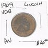 Image 1 : 1909 *VDB* LINCOLN WHEAT PENNY RED BOOK VALUE IS $20.00+ *RARE EARLY KEY DATE AU HIGH GRADE PENNY*!!