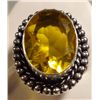Image 2 : NEW German Silver Ring with "Citrine" type stone size 6
