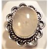 Image 2 : NEW German Silver Ring, Pink Quartz type stone, size 6 1/2