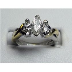 Diamond Ring, 14k Two tone, 1ct tw of Diamonds!
