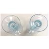 Image 3 : Tiffin Glass Blue Candlesticks, Excellent condition. 4 1/2" tall