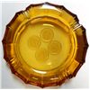 Image 1 : Fenton Marigold color ashtray or bowl with "coin" design 8" diameter