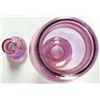 Image 2 : Fenton Iridescent Pink Glass jar with lid 10" tall x 3 1/2" diameter