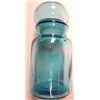 Image 1 : Fenton Blue Glass Jar with lid - 9" tall x 4 1/2" diameter