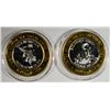 Image 3 : ( 6 ) COLLECTABLE LAS VEGAS CASINO TOKENS AS LISTED .6 Oz .999 SILVER EACH