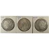Image 1 : ( 3 ) THREE NICE CIRCULATED MORGAN SILVER DOLLARS