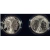 Image 1 : 2001 BUFFALO 2 COIN SET COMMERATIVE DOLLARS BOX/PAPER ORIGINAL ALL THE WAY.