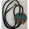 Image 1 : Native American Inlay Silver Bolo