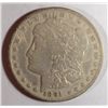 Image 1 : 1891-CC MORGAN DOLLAR FINE