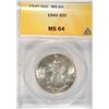 Image 1 : 1945 WALKING LIBERTY HALF DOLLAR ANACS MS-64