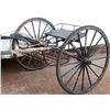 Image 1 : Vintage two wheeled Sulky horse cart