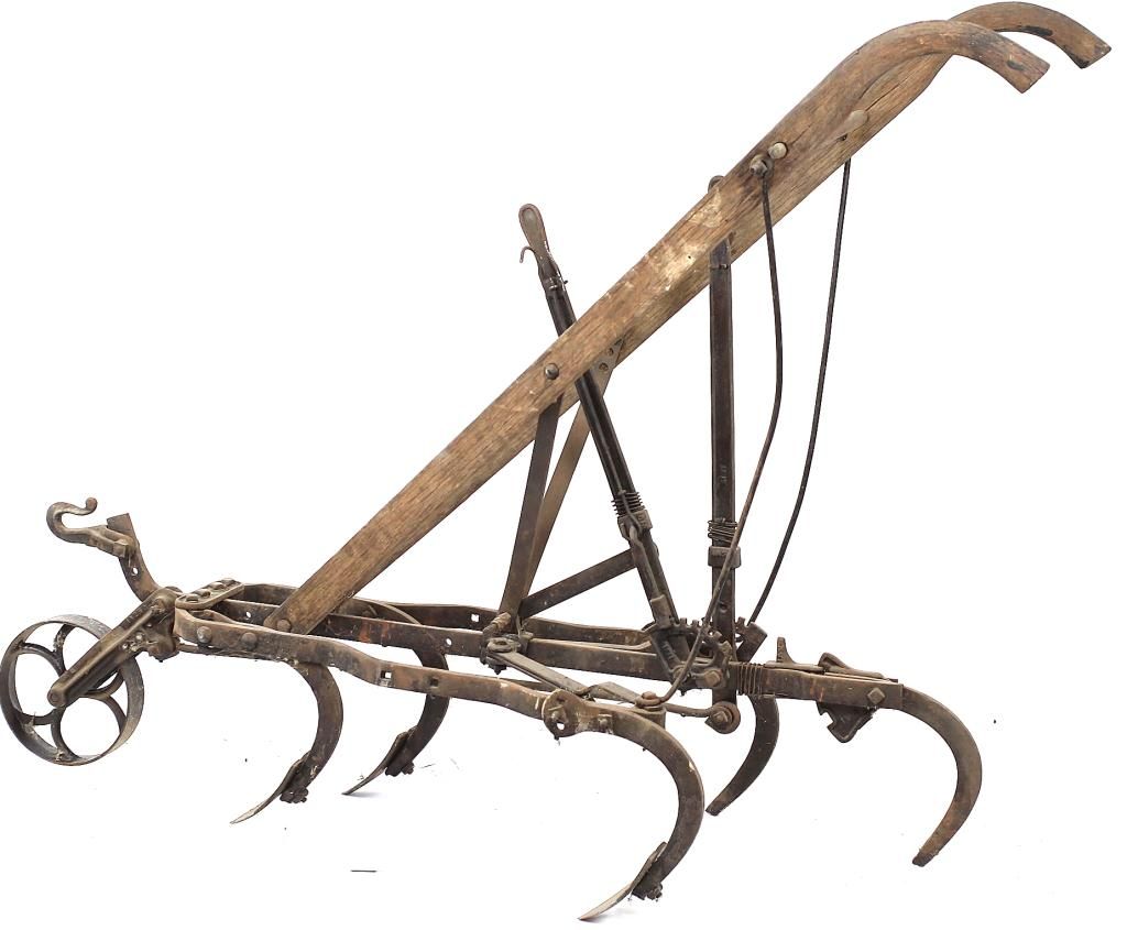 Walk behind horse drawn cultivator