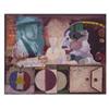 Image 1 : Munoz Acosta (20th Century) VIVA DEGA, 1989, collage & acrylic painting on paper, 15 1/2 x 19", s...
