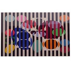 Yaacov Agam (b. 1928) Israeli ONE AND ANOTHER, color screenprint, signed in pencil, from the numb...