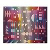 Image 1 : Yaacov Agam (b. 1928) Israeli NIGHT RAINBOW, color screenprint, signed in pencil, from the number...