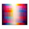 Image 1 : Yaacov Agam (b. 1928) Israeli MAGIC RAINBOW, color screenprint, signed in pencil, from the number...