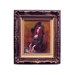 American School (20th Century) SEATED WOMAN, 1964, oil painting on board, 18 x 14", signed and da...