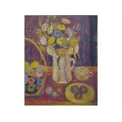 American School 20th Century Still Life Oil Painting On