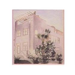 American School (20th Century) A HOUSE IN VENICE, watercolor on paper, 9 x 8", signed Annette Rai...