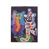 Image 1 : Karel Appel (b. 1921) Dutch ELEPHANT AND CLOWN, color carborumdum grauvre, signed in pencil, from...