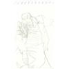 Image 1 : Avigdor Arikha (b. 1929) Israeli SEATED MAN, 1995, pencil drawing on paper, 6 x 4", initialed low...