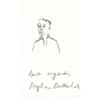 Image 1 : Stephen Balkenhol (b. 1958) German MAN, pencil drawing on paper, 6 x 4", signed. $200/400...