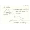 Image 1 : Jonothan Borofsky (b. 1942) American LETTER TO STEVE, 1994, ink on paper, 4 x 6", signed. $200/40...