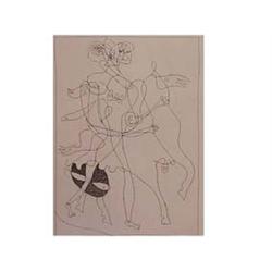 Georges Braque (1882-1963) French THEOLOGIE Plate J (V.23), 1955, etching, edition of 150, image...