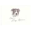 Image 1 : Roger Brown (1941) American DOG, 1994, rubber stamp on paper, 6 x 4", signed. $200/400...