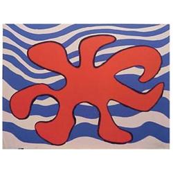 Alexander Calder (1898-1976) American LE VAGUES VAGUES, color lithograph, signed in pencil, from...