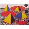 Image 1 : Alexander Calder (1898-1976) American POISSON ROUGE ET POISSON BLANCHE, color lithograph, signed...