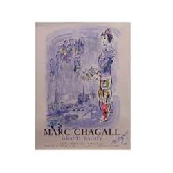 after Marc Chagall (1887-1985) Russian/French THE MAGICIAN OF PARIS (S.p120), 1970, Sorlier color...