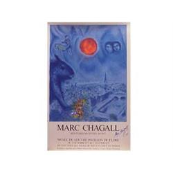 after Marc Chagall (1887-1985) Russian/French PARIS SUN (CS.48), 1977, Sorlier color lithograph p...