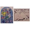 Image 1 : after Marc Chagall (1887-1985) Russian/French TRIBE OF DAN, color lithograph, image 11 3/4 x 8 1/...