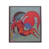 Image 1 : Mihail Chemiakin (b. 1943) Russian FLY HEAD, color lithograph, signed in pencil, from the numbere...