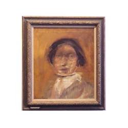 Francisco Corzas (1936-1983) Mexican PORTRAIT OF A YOUNG GIRL, 1968, oil painting on canvas, 23 1...