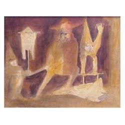 Francisco Corzas (1936-1983) Mexican THE MAGICIAN, 1963, watercolor on paper, 11 x 14", signed an...