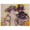 Image 1 : Francisco Corzas (1936-1983) Mexican PAREJA, 1967, gouache and watercolor on paper, 9 1/2 x 12 1/...